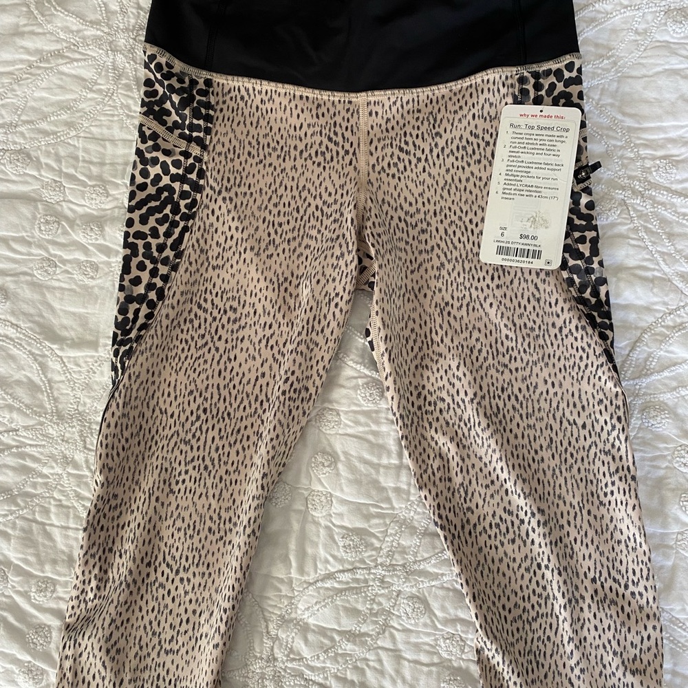 Lululemon Run Top Speed crop, nwt